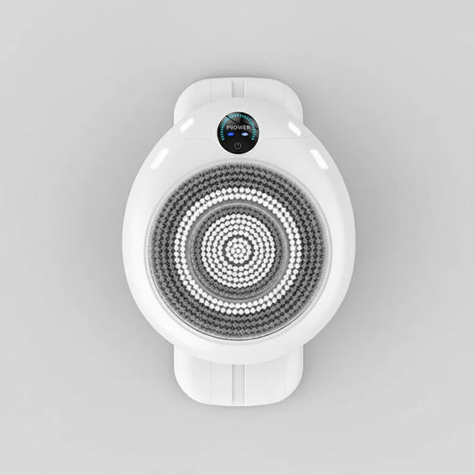 Electric Back Scrubber for Shower - Wall Mounted Exfoliating Brush, Hands-Free A